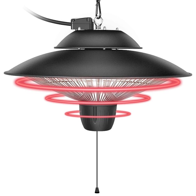 Photo 1 of Simple Deluxe Patio Portable Outdoor Heating for Balcony, Courtyard, With Overheat Protection, Ceiling-Mounted Heater