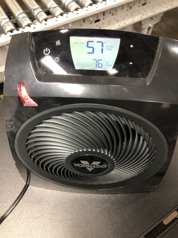 Photo 2 of ***TESTED***Vornado TAVH10 Electric Space Heater with Adjustable Thermostat, Auto Climate Control, 2 Heat Settings, 12-Hour Timer, Remote, Advanced Safety Features, Black TAVH10 — Auto Climate, Timer, Remote Heater