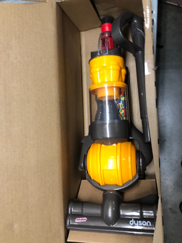 Photo 2 of Casdon Dyson Ball | Miniature Dyson Ball Replica For Children Aged 3+ | Features Working Suction To Add Excitement To Playtime Grey/Yellow