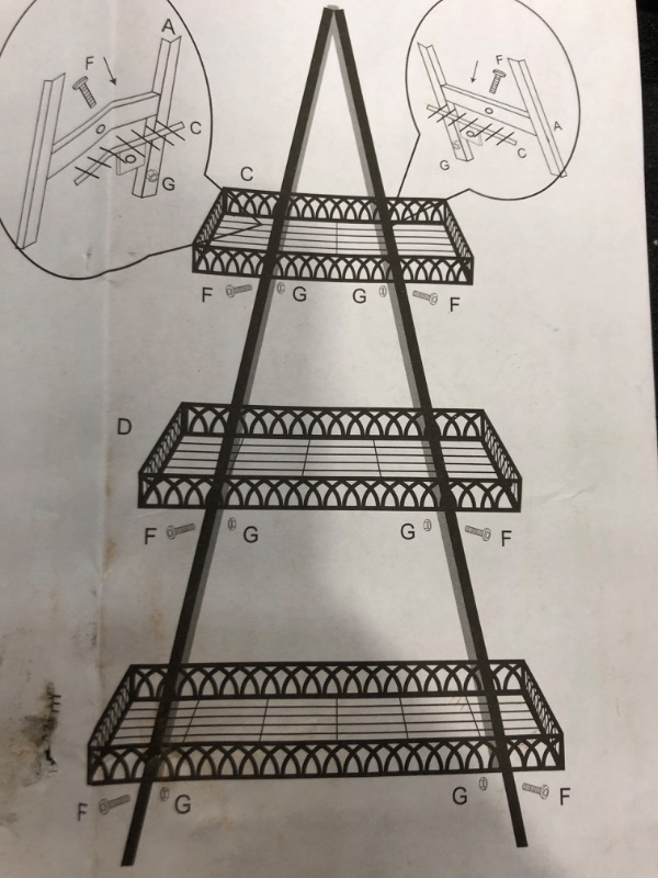 Photo 1 of 3 tier step plant stand