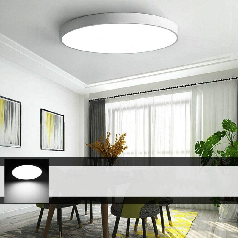 Photo 1 of 48W LED Ceiling Light, 4800 Lumens, 6000K Cool White, LED Downlight, LED Bulb, Super Thin Round Flush Mount Ceiling Light Fixture for Bedroom,Living Room,Bathroom Kitchen
