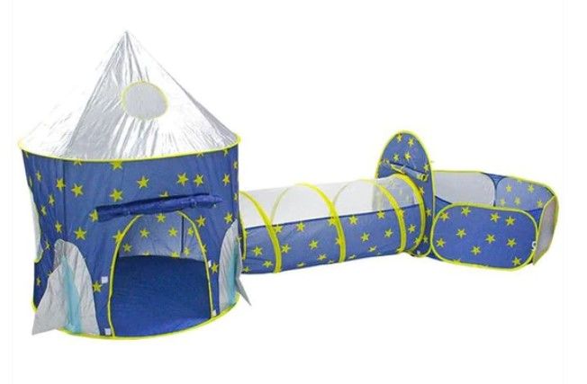 Photo 1 of 3 IN 1 ROCKET TENT PORTABLE CHILDREN'S TENT+ BALL POOL PIT HOUSE
