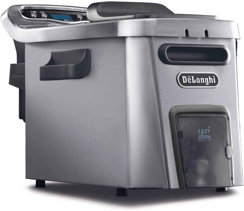 Photo 1 of De'Longhi Livenza Dual Zone Easy Clean Deep Fryer, 18 x 11 x 12.5 inches, Silver
