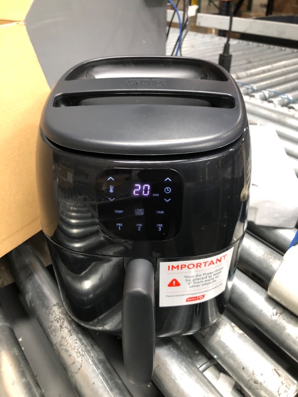 Photo 2 of DASH Tasti-Crisp Digital Air Fryer with AirCrisp Technology, Custom Presets, Temperature Control, and Auto Shut Off Feature, 2.6 Quart - Black
