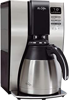 Photo 1 of Mr. Coffee Coffee Maker, Programmable Coffee Machine with Auto Pause, 10 Cups, Stainless Steel
