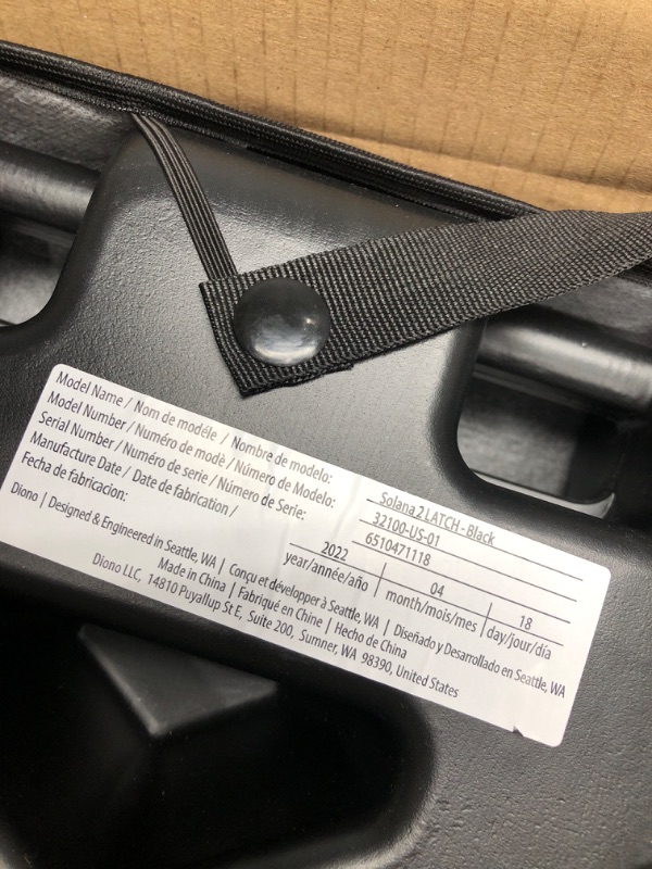 Photo 2 of Diono Solana 2 XL Pack of 2 2022, Dual Latch Connectors, Lightweight Backless Belt-Positioning Booster Car Seat, 8 Years 1 Booster Seat, Black NEW! LATCH Connect 2-Pack Black