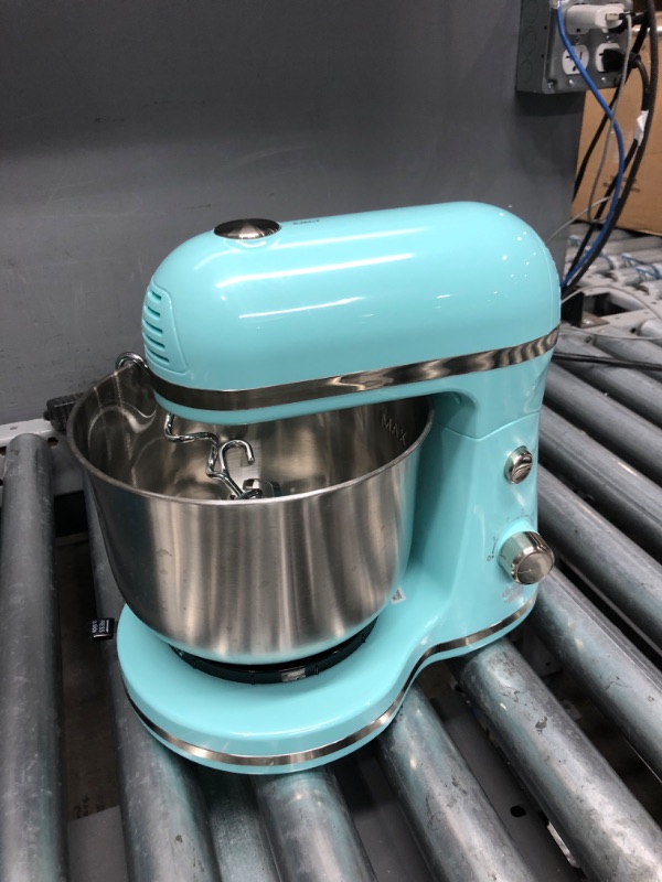 Photo 1 of Delish by DASH Compact Stand Mixer, 3.5 Quart with Beaters & Dough Hooks Included - Blue 3.5 Quart Blue