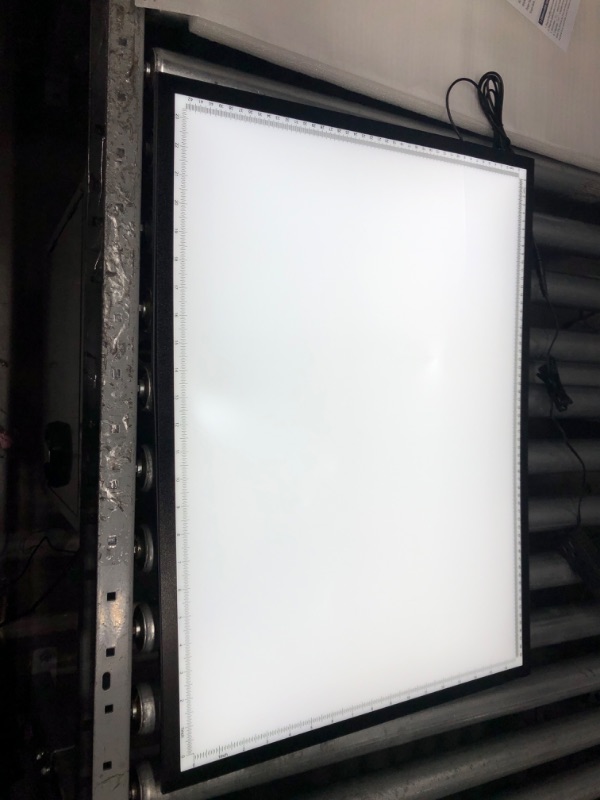 Photo 2 of (SEE PHOTO FOR DAMAGE) Diamond Painting Light Pad A2 with UL Charger, Extra Large 25.6×18.9in Light Board for Drawing, Physical Buttons 9 Levels/Stepless Dimming,Super Bright Light Box for Tracing, Sketching,Weeding Vinyl A2-25.6×18.9 inchs (tested)