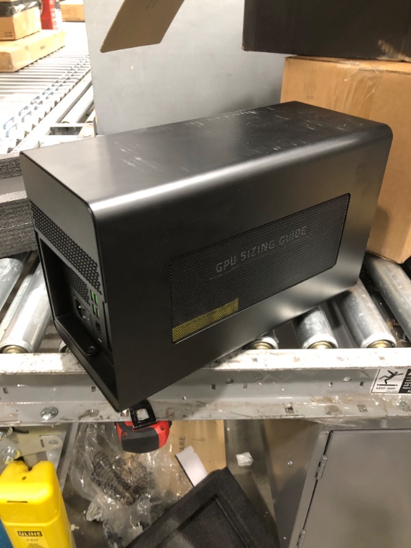 Photo 3 of Razer Core X Chroma Aluminum External GPU Enclosure (eGPU): Compatible with Windows & MacOS Thunderbolt 3 Laptops, NVIDIA /AMD PCIe Support, 700W PSU, 4x USB 3.1, 1x Gbit Ethernet, Chroma RGB, Black

