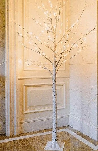 Photo 1 of Twinkle Star Lighted Birch Tree for Home Wedding Festival Party Christmas Decoration 