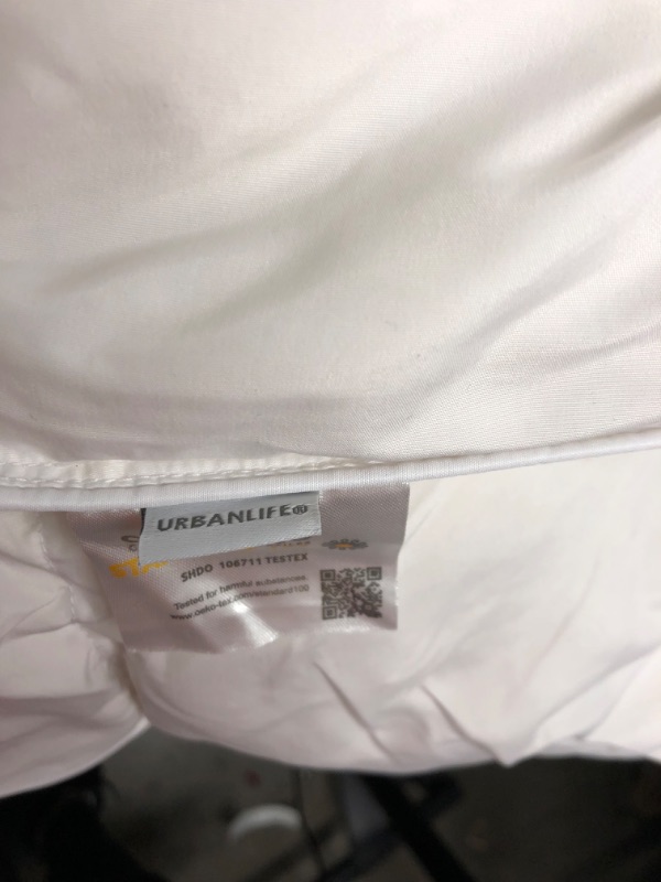 Photo 2 of ***USED***
URBANLIFE Down Comforter Queen Size - Goose Down and Feather Bed Comforter, All Seasons Duvet Insert Queen, 100% Cotton Cover (90x90, White)
