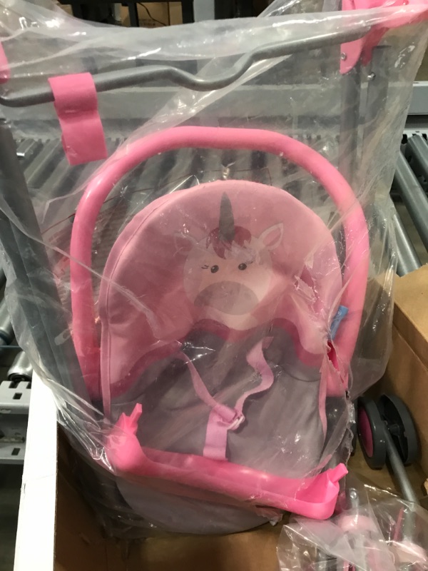 Photo 1 of 3 in 1 high chair pink love brand and stroller