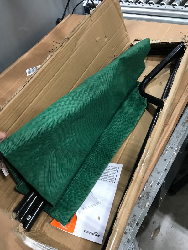 Photo 1 of Amazon Basics Cooling Elevated Pet Bed, Large (51 x 31 x 8 Inches), Green
