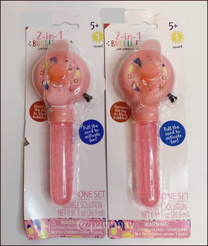 Photo 1 of BUNDLE OF 9 2-in-1 Bubble Fan (Multiple colors)