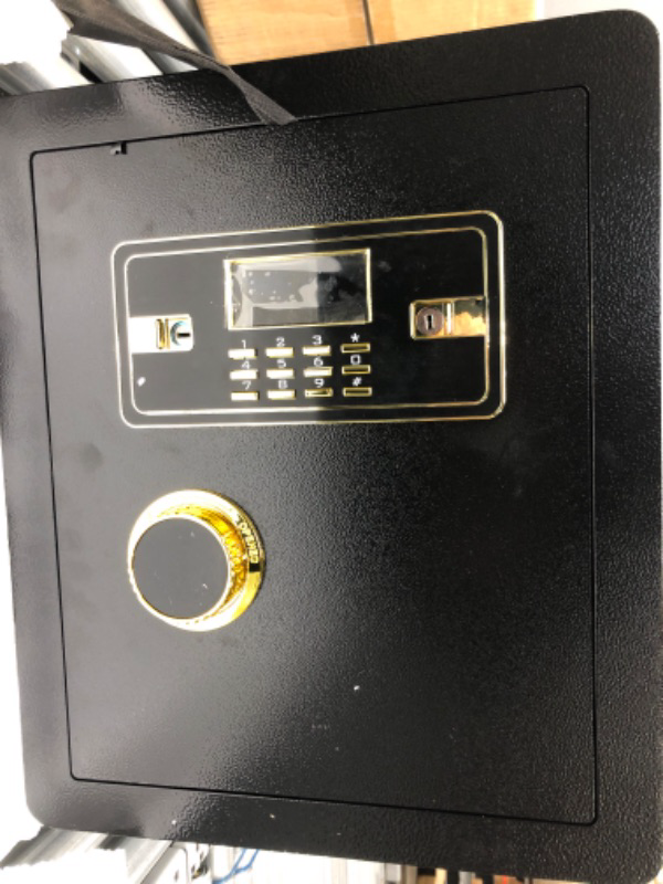 Photo 1 of 2.2 Cubic Upgrade Safe Box Fireproof Waterproof, Security Home Safe Box with Digital Combination, Electronic Keypad & Keys Interior Lock Box, Fireproof Safe for Side Arm Cash and Important Papers