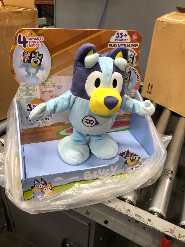 Photo 2 of Bluey Dance and Play 14" Animated Plush | Over 55 Phrases and Songs, Multicolor
unable to test 