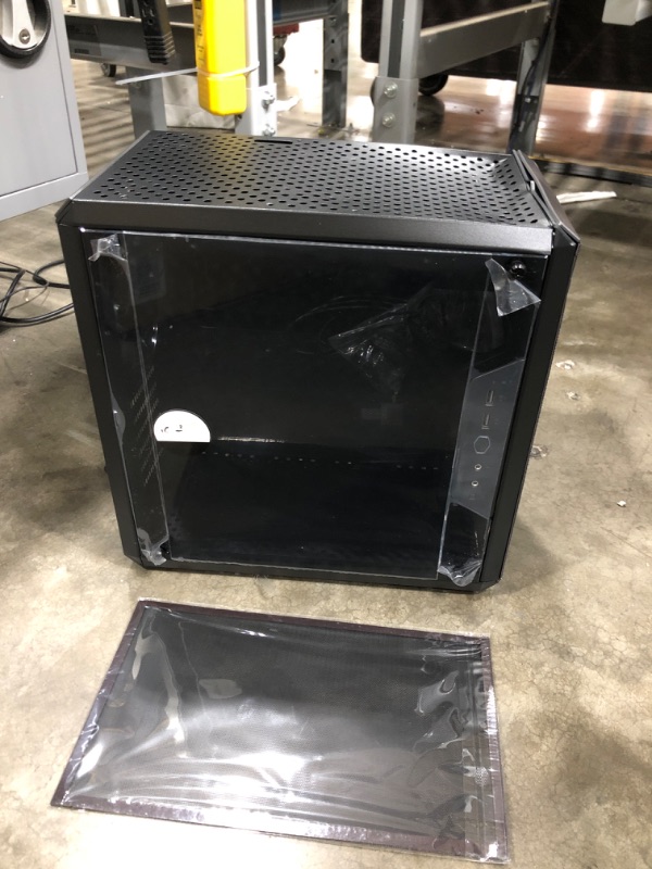 Photo 2 of ***MINOR DAMAGE***Cooler Master MasterBox Q500L Micro-ATX Tower with ATX Motherboard Support, Magnetic Dust Filter, Transparent Acrylic Side Panel, Adjustable I/O & Fully Ventilated Airflow Grey ATX MB