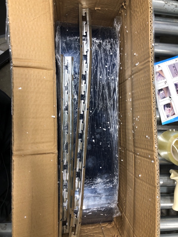 Photo 1 of ***MISSING HARDWARE/MINOR DAMAGE***VEVOR Plastic Curtain 60" X 84", Plastic Door Strips, 15PCS Freezer Curtain, 0.08 Inch Thickness Standard Clear Strip Door Curtain