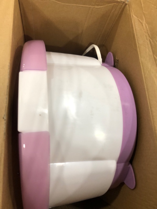 Photo 3 of ***TESTED***Conair Soothing Pedicure Foot Spa Bath with Soothing Vibration Massage, Deep Basin Relaxing Foot Massager with Jets, Pink/White Lavender