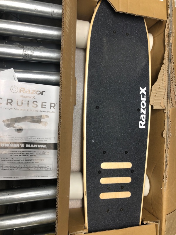 Photo 2 of *(Parts Only) RazorX Electric Skateboard Black Cruiser Skateboard Frustration-free Packaging