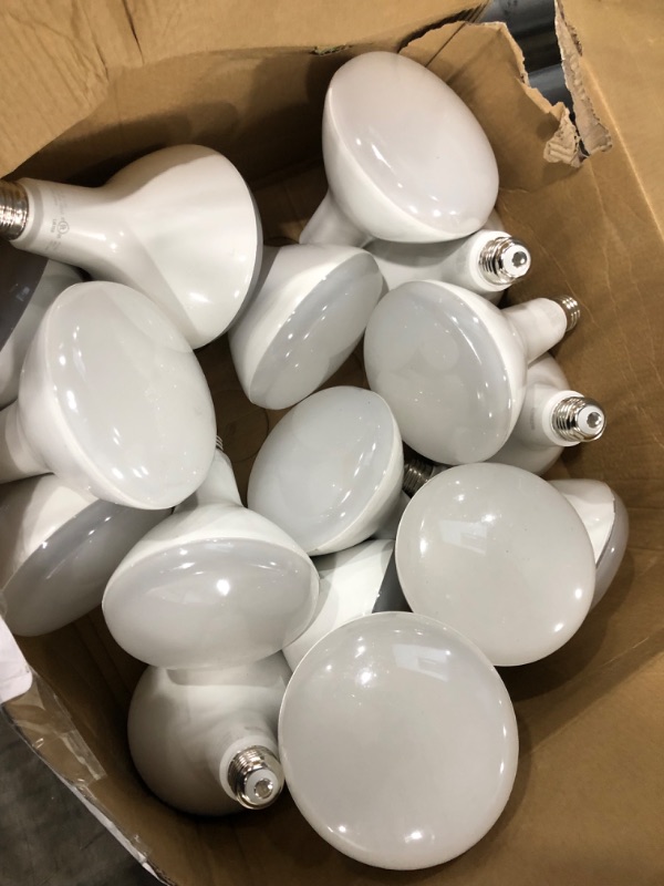 Photo 4 of **opened**
Sunco Lighting 16 Pack BR40 LED Light Bulbs, Indoor Flood Light, Dimmable, 5000K Daylight, 100W Equivalent 17W, 1400 LM, E26 Base, Recessed Can Light, High Lumen, Flicker-Free - UL & Energy Star