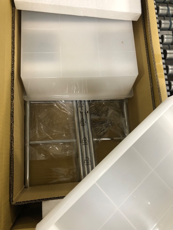 Photo 1 of **PARTS ONLY INCOMPLETE Honey-Can-Do Rolling Storage Cart and Organizer with  Plastic Drawers