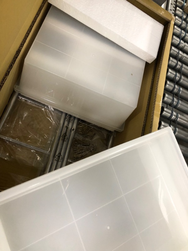 Photo 1 of **PARTS ONLY INCOMPLETE Honey-Can-Do Rolling Storage Cart and Organizer with  Plastic Drawers