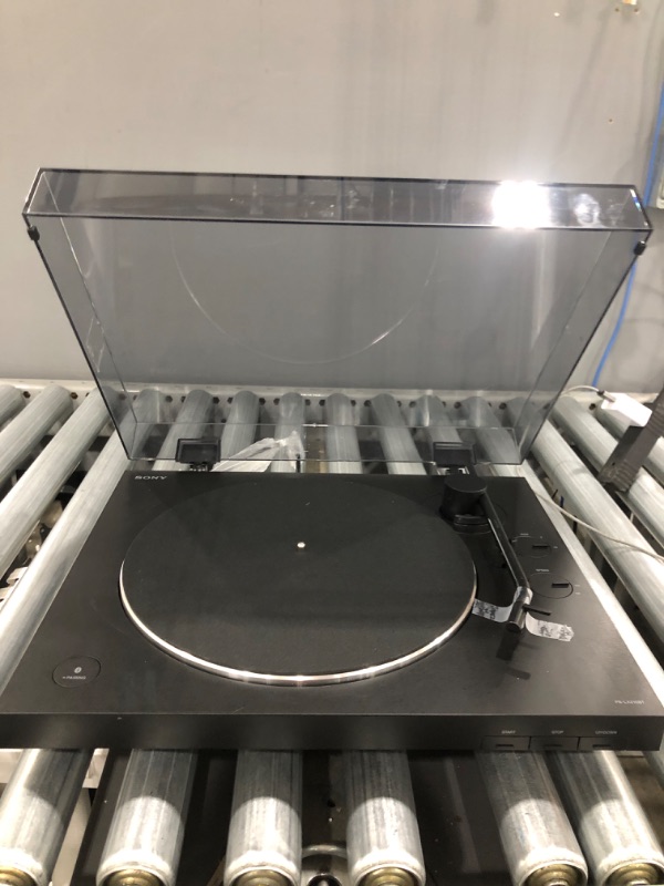 Photo 2 of Sony PS-LX310BT Belt Drive Turntable: Fully Automatic Wireless Vinyl Record Player with Bluetooth and USB Output Black stero  turn table