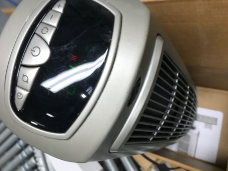 Photo 2 of Lasko 1500W Digital Ceramic Space Heater with Remote, 755320, Silver