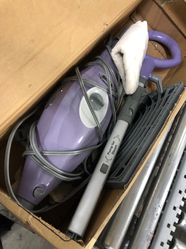 Photo 6 of **used**
Shark S3504AMZ Steam Pocket Mop Hard Floor Cleaner, 1 Rectangle Head, 1 Triangle Mop Head, Easy maneuvering, Quick Drying, Soft-Grip Handle, Powerful