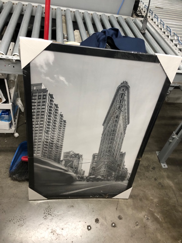 Photo 6 of **major wood damaged, view photos**
Americanflat 24x36 Poster Frame in Black - Composite Wood with Polished Plexiglass - Horizontal and Vertical Formats for Wall with Included Hanging Hardware Black 24x36 Frame