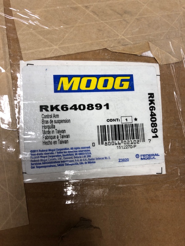 Photo 3 of MOOG RK640891 Control Arm