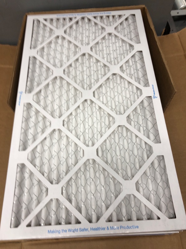 Photo 3 of Aerostar 14x24x1 MERV 11 Pleated Air Filter, AC Furnace Air Filter, 6 Pack (Actual Size: 13 3/4"x 23 3/4" x 3/4") 14x24x1 Filter