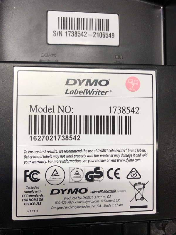 Photo 2 of **** No power adapter****
**** unable to test****
DYMO 1755120 LabelWriter 4XL Thermal Label Printer 4XL MachineLPNPMOA7693618
