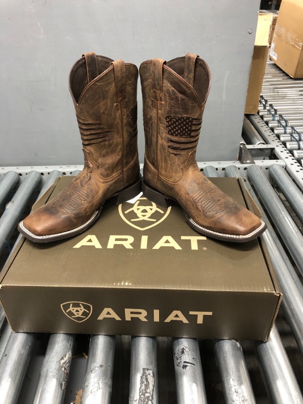 Photo 3 of ARIAT Men's Circuit Patriot Western Boot 8.5 Weathered Tan