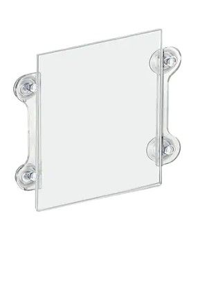 Photo 1 of acrylic sign holder with suction cups 11x14 2 pack
