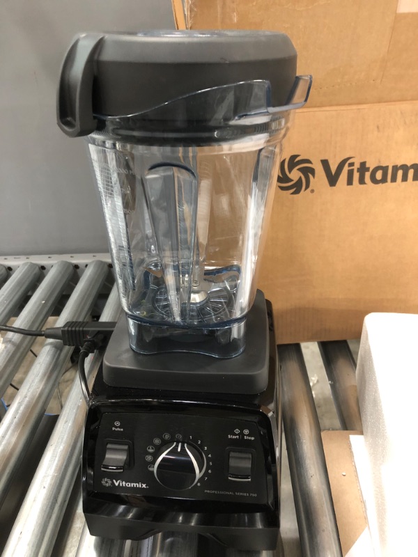 Photo 2 of Vitamix Professional Series 750 Blender, Professional-Grade, 64 oz. Low-Profile Container, Black, Self-Cleaning - 1957 Black Blender