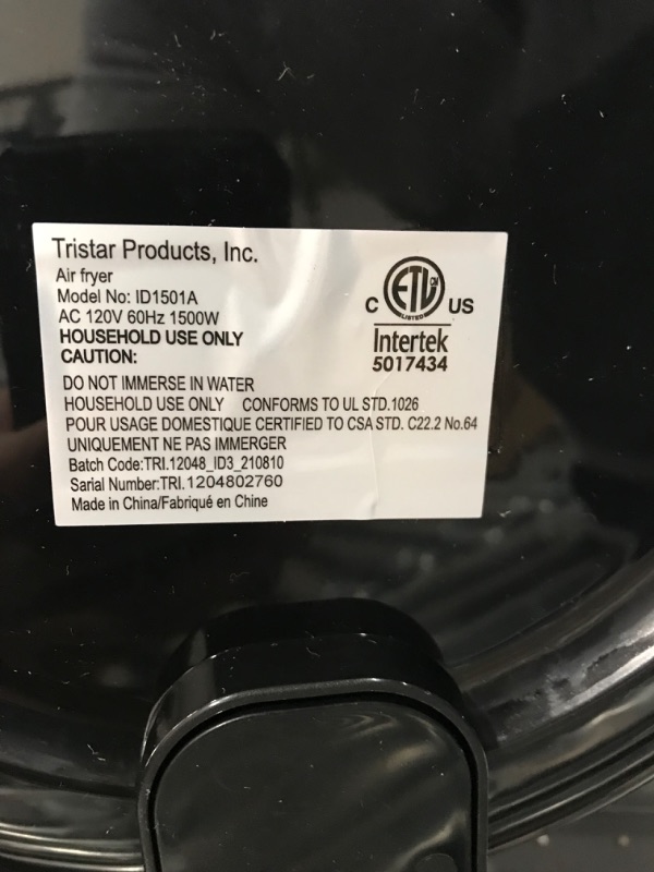 Photo 3 of Power XL Vortex Air Fryer 5-qt
