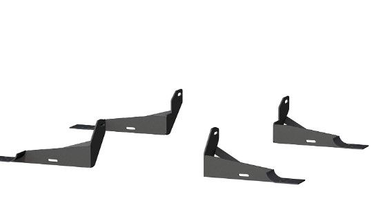 Photo 1 of ARIES 4516 Mounting Brackets for 6-Inch Oval Nerf Bars, Sold Separately
