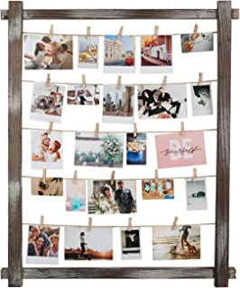 Photo 1 of J JACKCUBE DESIGN Rustic Wood Frame Photo Holder Hanging Picture Collage