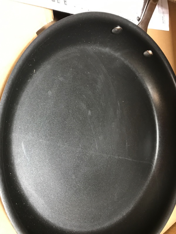 Photo 2 of AmazonCommercial Tri-Ply Non-Stick Stainless Steel Fry Pan, 12 Inch