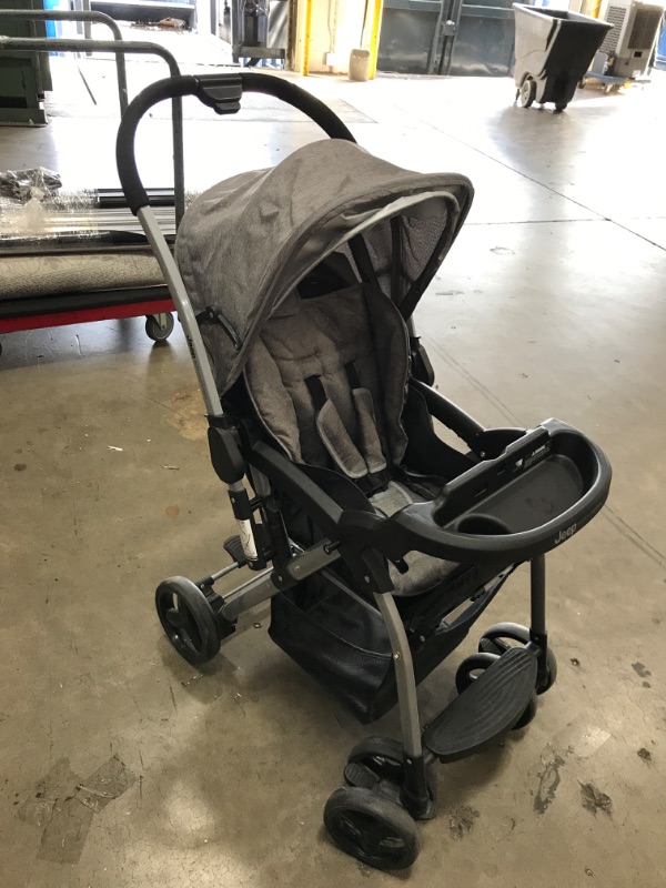 Photo 3 of Jeep By Delta Children Unlimited Reversible Handle Stroller - Gray Tweed