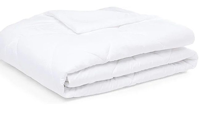 Photo 1 of Amazon Basics Reversible, Lightweight Microfiber Comforter Blanket 