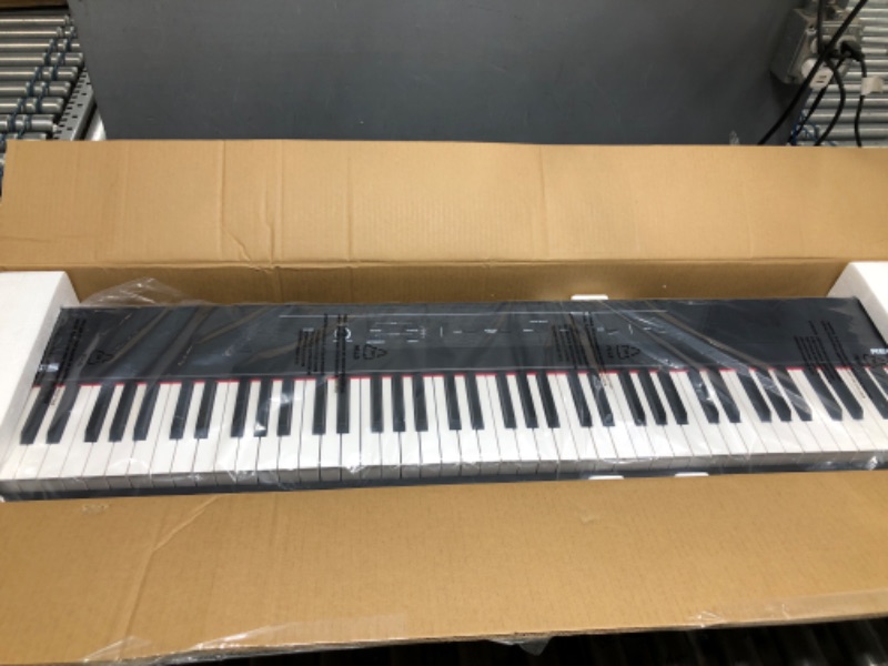 Photo 1 of Alesis Recital – 88 Key Digital Piano Keyboard with Semi Weighted Keys, 2x20W Speakers, 5 Voices, Split, Layer and Lesson Mode, FX and Piano Lessons Recital Piano Only