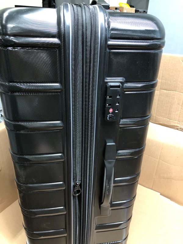 Photo 5 of *Dusty* Samsonite Omni 2 Hardside Expandable Luggage with Spinner Wheels, 3-Piece Set (20/24/28), Midnight Black
