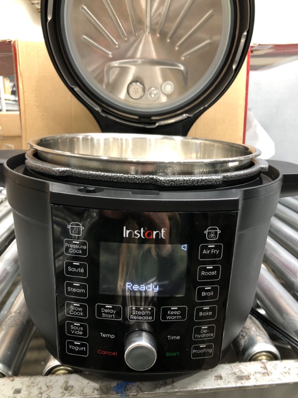 Photo 3 of *tested* Instant Pot Duo Crisp Ultimate Lid, 13-in-1 Air Fryer and Pressure Cooker Combo, Sauté, Slow Cook, Bake, Steam, Warm, Roast, Dehydrate, Sous Vide, & Proof, App With Over 800 Recipes, 6.5 Quart 6.5QT Ultimate