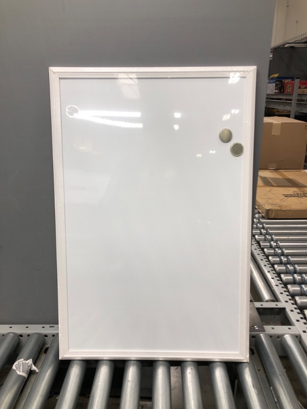 Photo 2 of U Brands Magnetic Dry Erase Board, 20 x 30 Inches, White Wood Frame (2071U00-01) 20'' x 30''