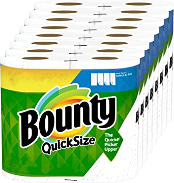 Photo 1 of Bounty Quick-Size Paper Towels, White, 16 Family Rolls = 40 Regular Rolls Charmin Ultra Soft Cushiony Touch Toilet Paper, 24 Family Mega Rolls = 123 Regular Rolls