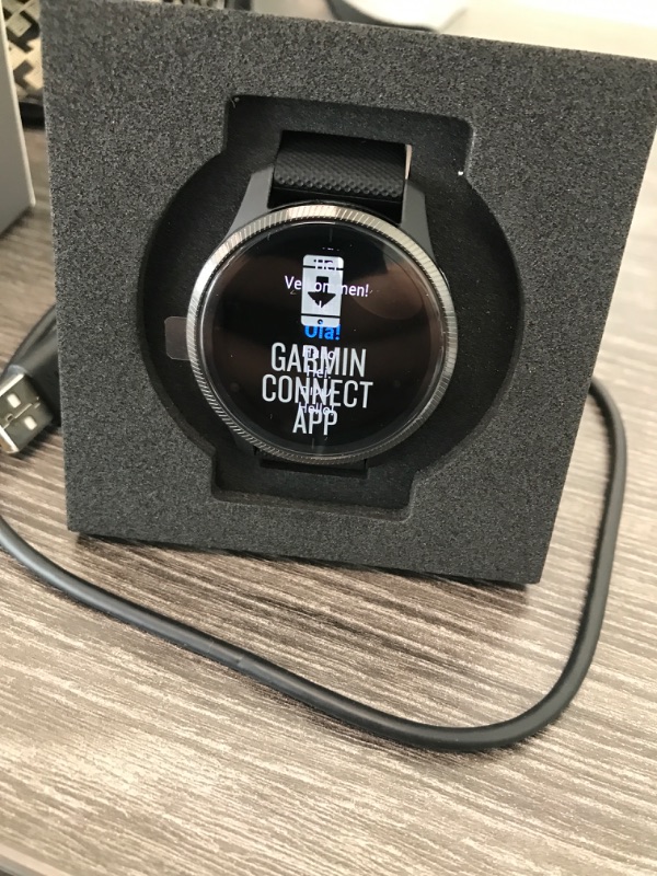 Photo 2 of Garmin Venu Black with Slate Hardware

