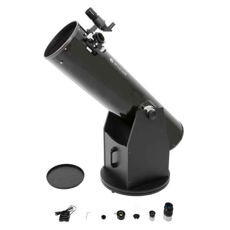 Photo 1 of ***BOX 1 of 2*** ZHUMELL – 10-INCH DOBSONIAN REFLECTOR TELESCOPE – LARGE APERTURE FOR CRISP, BRIGHT IMAGES – SOLID BASE CONSTRUCTION WITH HANDLE FOR EASY TRANSPORT – IDEAL ASTRONOMICAL TELESCOPE Z10 DELUXE DOBSONIAN
